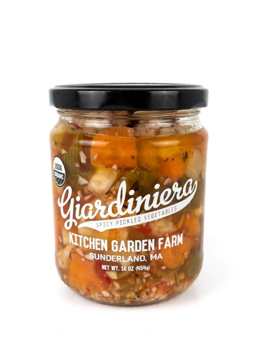 Kitchen Garden Farm Giardiniera Spicy Pickled Vegetables - USDA Organic 2 Jars